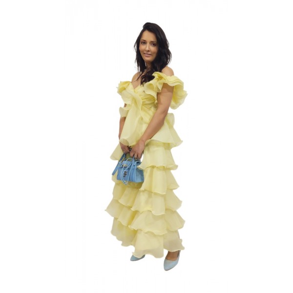 Vestido Leticia Amarelo Manteiga