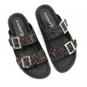 Rose rasa Black Glitter
