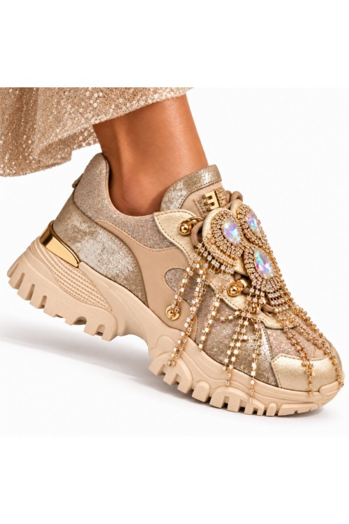 Caroline Nude Gold H...