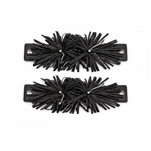 Acessórios Magestic Preto/Prateado (par)