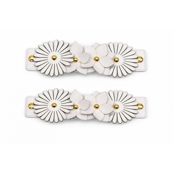 Acessórios Garden Branco/Dourado (par)