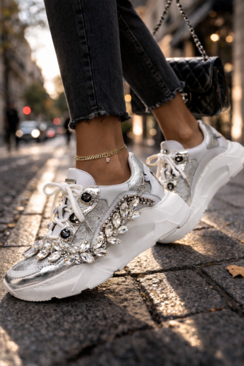 Elena Silver Crystal...