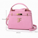Mala 3F Pele Linha Belle Rose