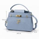 Mala 3F Pele Linha Belle Blue